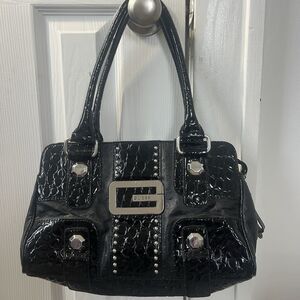 GUESS Black Y2K Purse Handbag Designer Vintage Early 2000s
